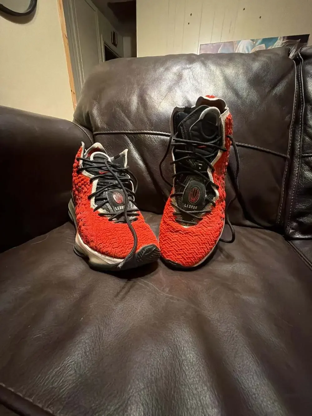Nike LeBron 17 'Air Max Uptempo' University Red/Black Basketball Shoes
